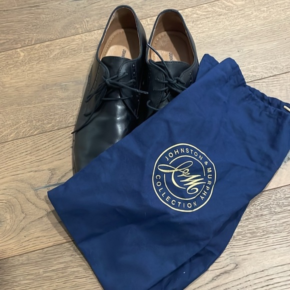 Johnston Murphy Conrad Leather Plain Toe Oxford Dress Shoe Size 13 Black - Picture 10 of 10